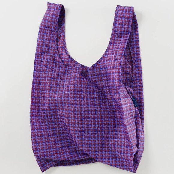 BAGGU Blue Tweed Reusable Shopping Bag Tote Purse Standard Size NEW - Picture 7 of 7